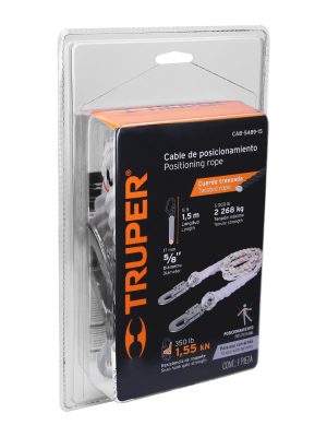 14435 - Cable de posicionamiento cuerda de poliéster de 1.5 m