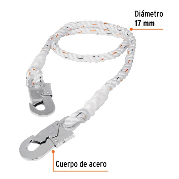 14435 - Cable de posicionamiento cuerda de poliéster de 1.5 m