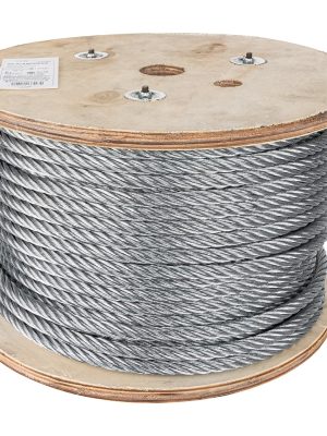 48818 - Metro de cable flexible 7/16' de acero 7x19 hilos, 75 m