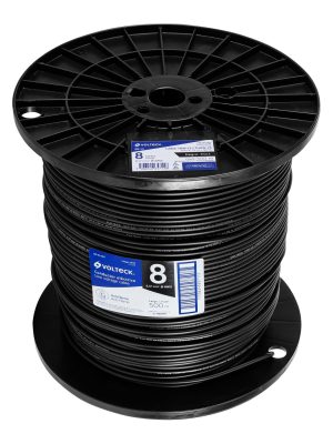 CAB-8N-500.jpg 40119 - Metro de cable THHW-LS 8 AWG negro en carrete de 500 m