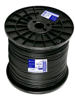 45028 - Metro de cable coaxial RG59 en carrete de 305 m, Volteck