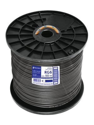 45034 - Metro de cable coaxial RG6 en carrete de 500 m, Volteck