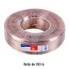 46270 - Rollo de 100 m cable polarizado transparente p/bocina 18 AWG