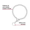 44291 - Collar de entrenamiento para perro, 50 cm, eslabón de 3 mm