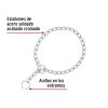 44293 - Collar de entrenamiento para perro, 60 cm, eslabón de 4 mm