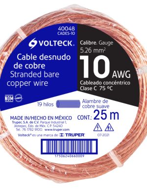 CADES-10E1.jpg 40048 - Metro de cable desnudo de cobre calibre 10 AWG, rollo 25 m