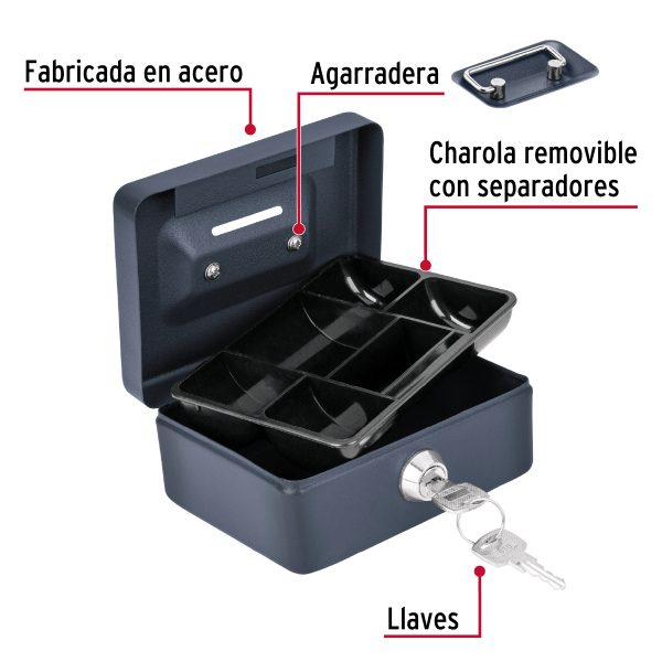 46799 - Caja para dinero, 12 cm, HERMEX
