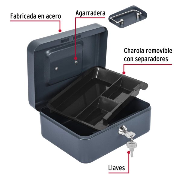 43074 - Caja para dinero, 20 cm, HERMEX