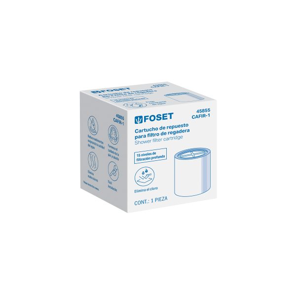 45855 - Cartucho de repuesto para Filtro de regadera, FOSET