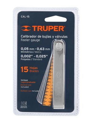 CAL-15E1.jpg 14395 - Calibrador de 15 hojas std / mm, Truper