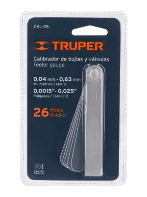CAL-26E1.jpg 14396 - Calibrador de 26 hojas std / mm, Truper