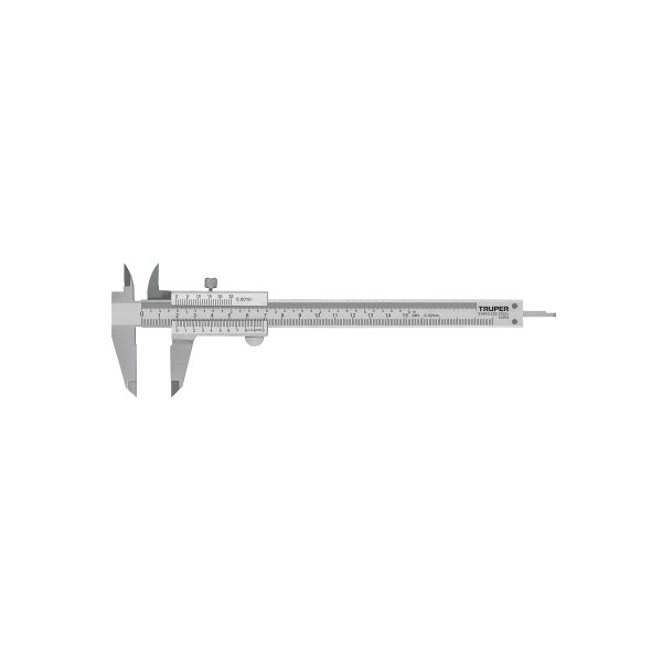 14394 - Calibrador vernier analógico 6' acero inox, std y mm, Truper