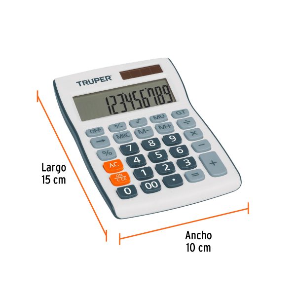 60481 - Calculadora de escritorio 15 cm, Truper