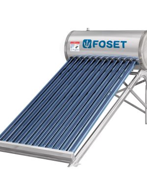 48287 - Calentador solar de agua, 12 tubos, 150L, 4 personas, Foset