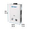 45271 - Calentador instantáneo, 6L, 1 servicio, gas LP, Foset