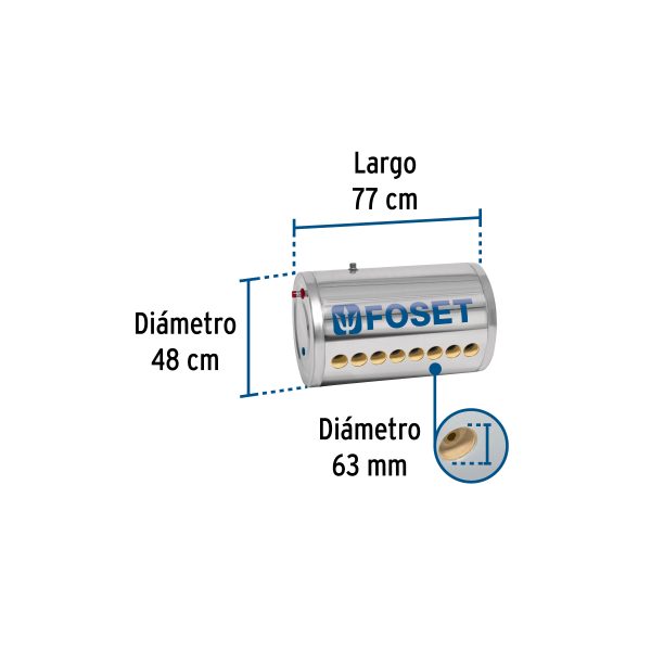47659 - Termotanque p/calentador solar CALE-8S, Foset