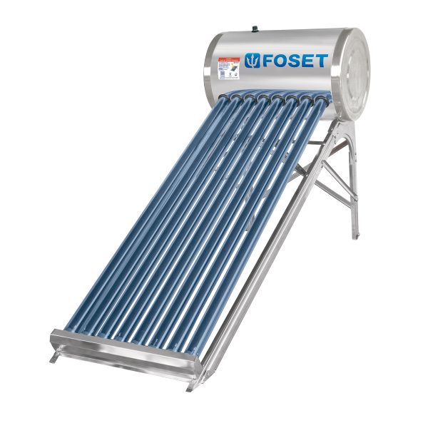 45274 - Calentador solar de agua, 8 tubos, 94L, 2 personas, Foset