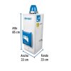 45278 - Calentador de paso, electrónico,9L, 2 servicios,gas LP,Foset