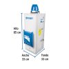 45247 - Calentador de paso, electrónico, 9L, 2 serv, gas nat, Foset