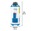47922 - Calentador de paso, rápida recup, 9L, 2 serv, gas LP, Foset