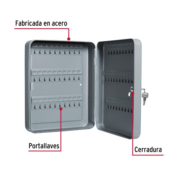 43069 - Caja con 60 ganchos para llaves, HERMEX