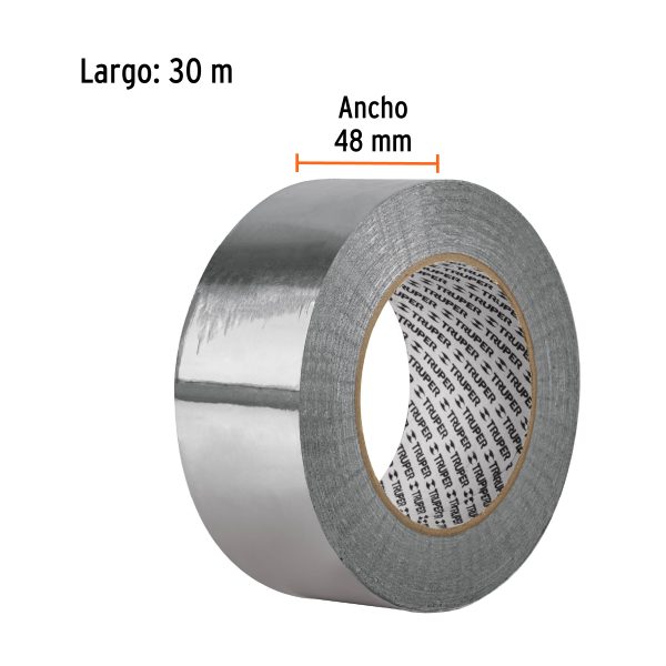 12135 - Cinta de aluminio de 48 mm x 30 m, Truper