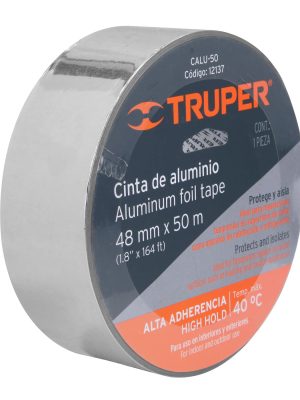 12137 - Cinta de aluminio de 48 mm x 50 m, Truper
