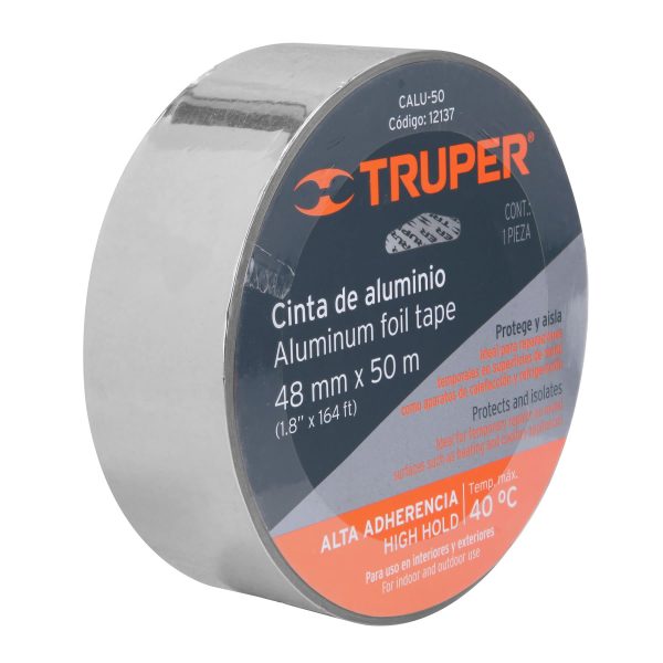 12137 - Cinta de aluminio de 48 mm x 50 m, Truper