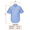 66011 - Camisa manga corta para hombre, azul, EEEG, Truper