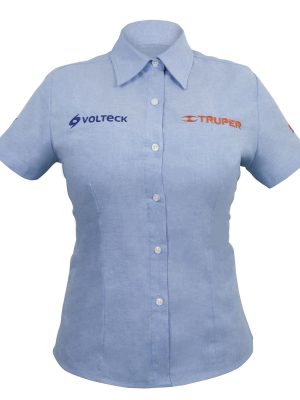 CAM-AZ-DCXXL.jpg 61110 - Camisa manga corta para mujer, azul, EEG, Truper