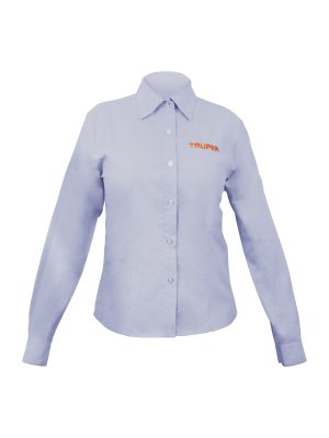 CAM-AZ-DLL.jpg 63103 - Camisa manga larga para mujer, azul, G, Truper