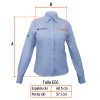 63105 - Camisa manga larga para mujer, azul, EEG, Truper