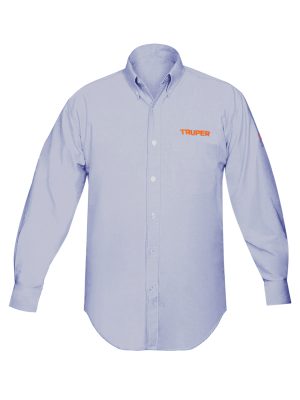 60347 - Camisa manga larga para hombre, azul, EG, Truper