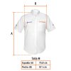 60365 - Camisa manga corta para hombre, blanca, M, Truper