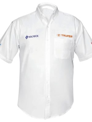 60364 - Camisa manga corta para hombre, blanca, CH, Truper