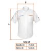 60364 - Camisa manga corta para hombre, blanca, CH, Truper