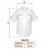 60381 - Camisa manga corta para hombre, blanca, EEG, Truper