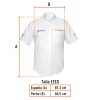66012 - Camisa manga corta para hombre, blanca, EEEG, Truper