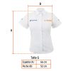 62103 - Camisa manga corta para mujer, blanca, G, Truper