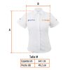 62102 - Camisa manga corta para mujer, blanca, M, Truper