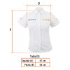 62104 - Camisa manga corta para mujer, blanca, EG, Truper