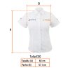 62105 - Camisa manga corta para mujer, blanca, EEG, Truper