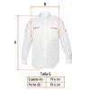 60362 - Camisa manga larga para hombre, blanca, G, Truper