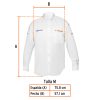 60361 - Camisa manga larga para hombre, blanca, M, Truper