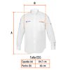 60385 - Camisa manga larga para hombre, blanca, EEG, Truper