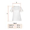 68125 - Playera cuello redondo para mujer, blanca, G, Truper