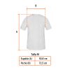 68122 - Playera cuello redondo para hombre, blanca, M, Truper
