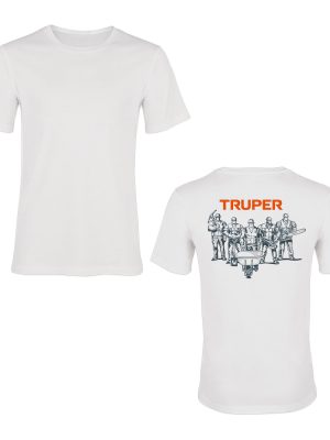 CAM-BLA-40.jpg 60005 - Playera cuello redondo para hombre, blanca, G, Truper