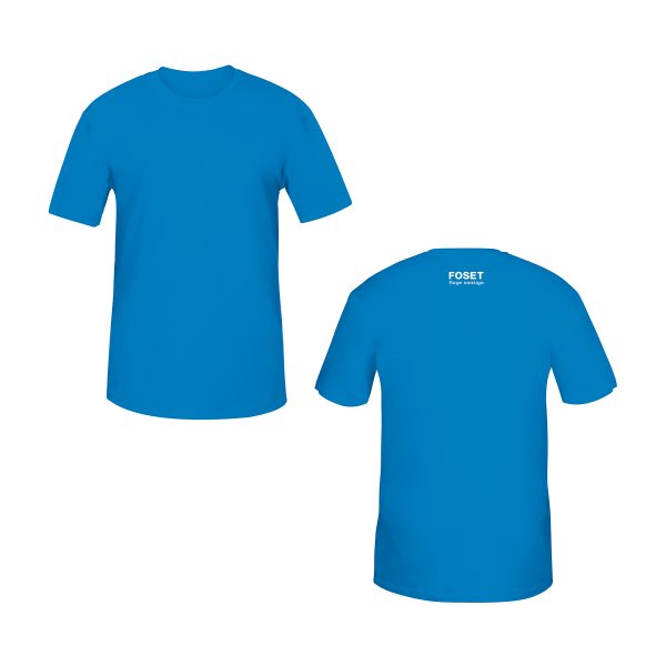 60421 - Playera cuello redondo para hombre, azul, EG, Foset