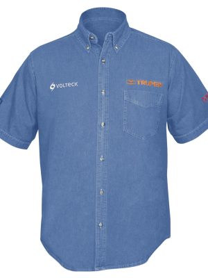 CAM-MEZ-CXXL.jpg 60384 - Camisa de mezclilla manga corta para hombre, EEG, Truper